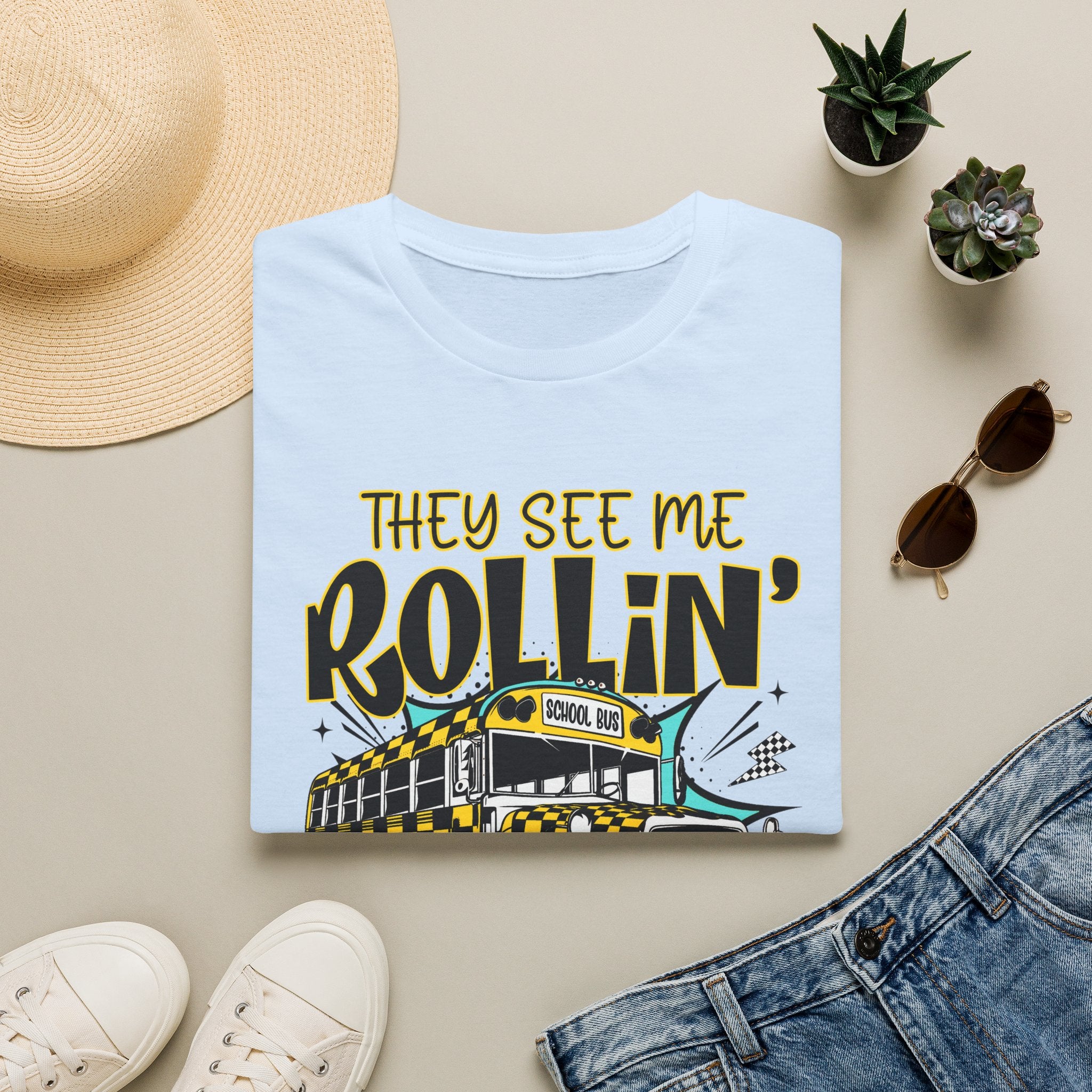 They See Me Rollin' School Bus T-Shirt