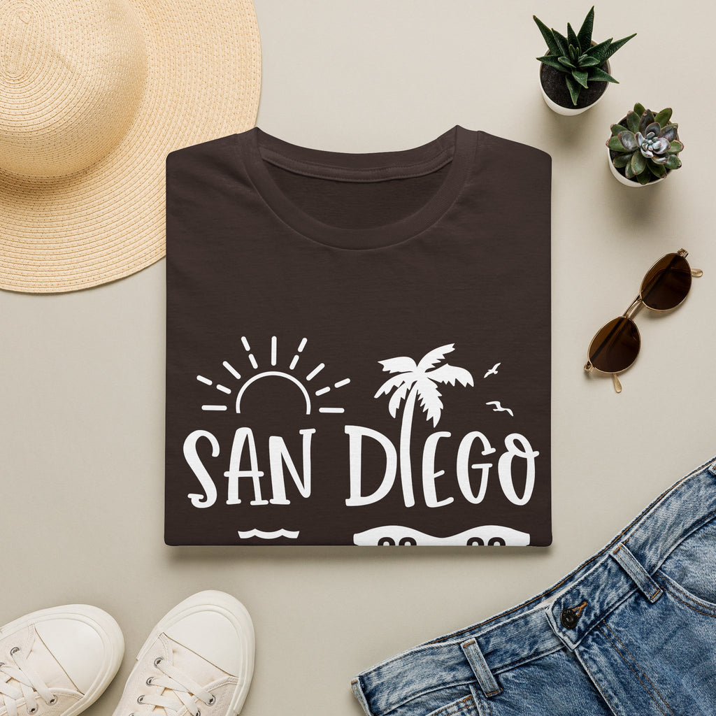 San Diego Palm Tree Beach T-Shirt