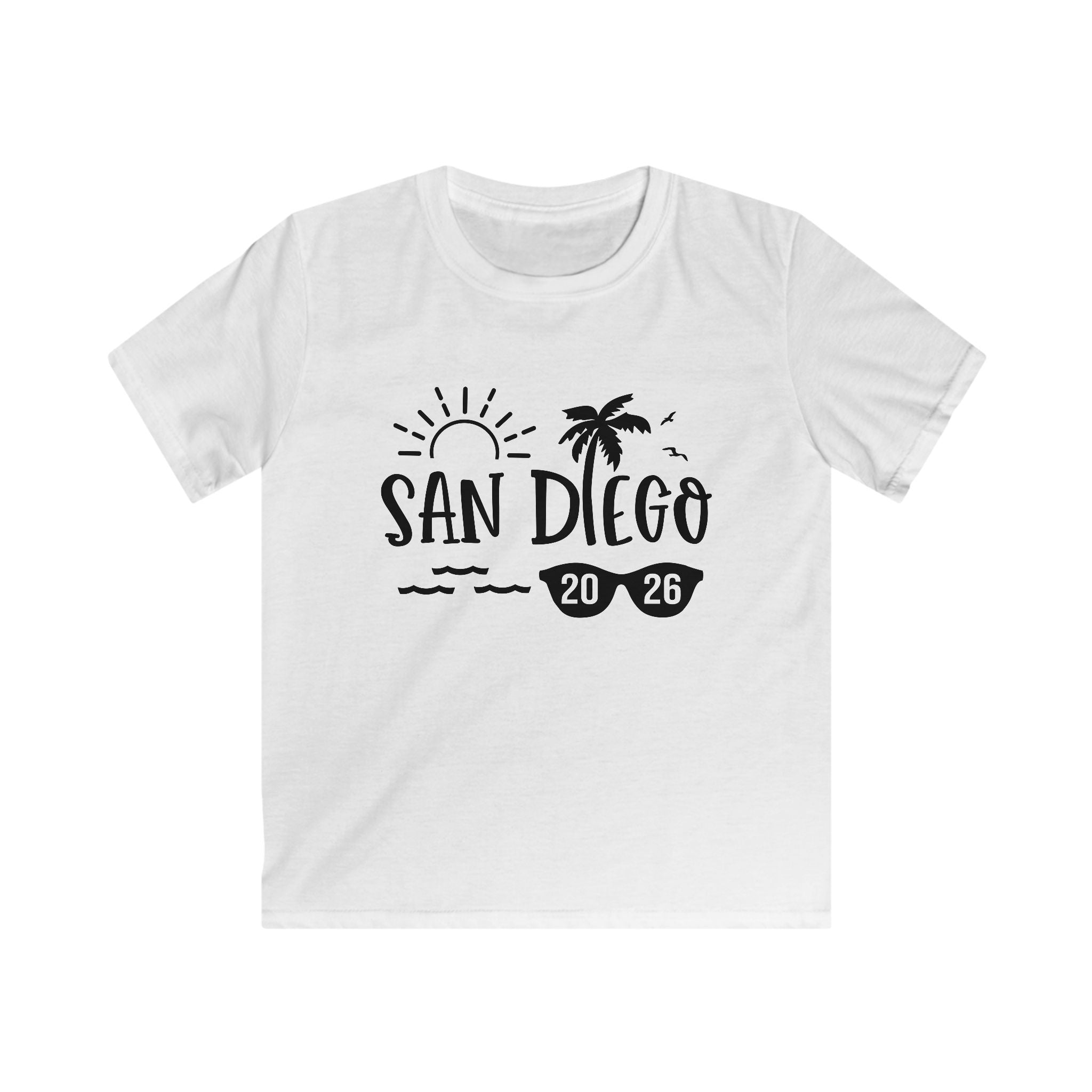San Diego palm tree sun sunglasses 2026 Kids Tee