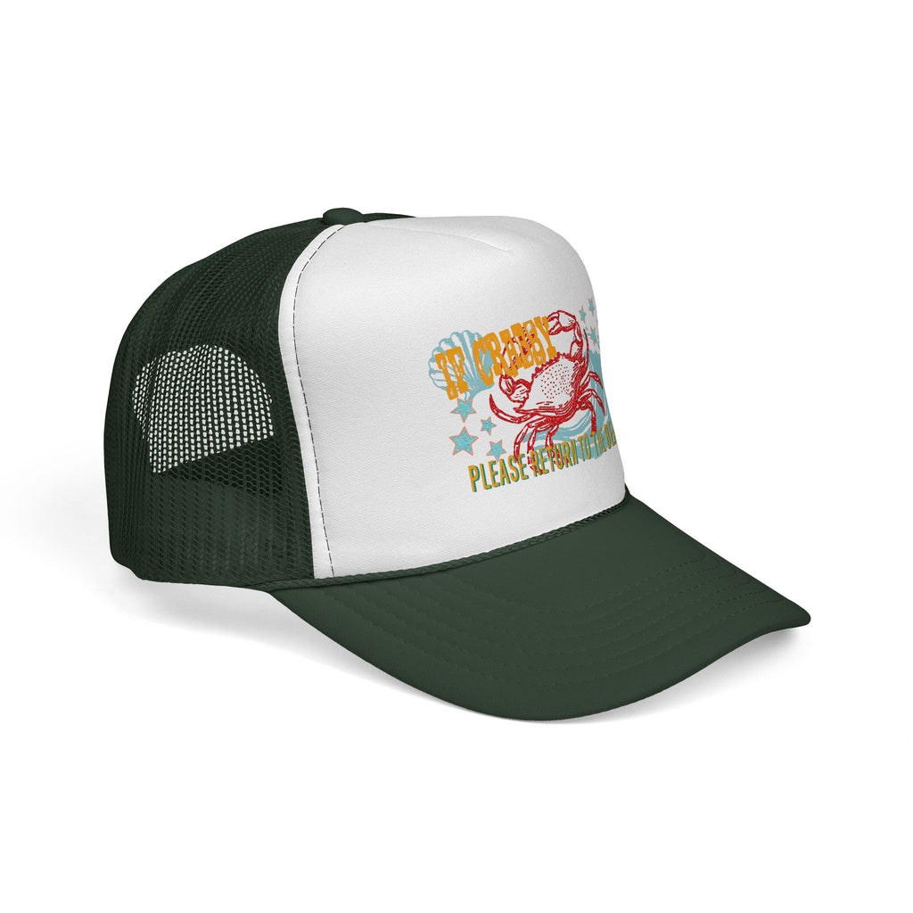 If Crabby Please Return to Beach Trucker Mesh Hat