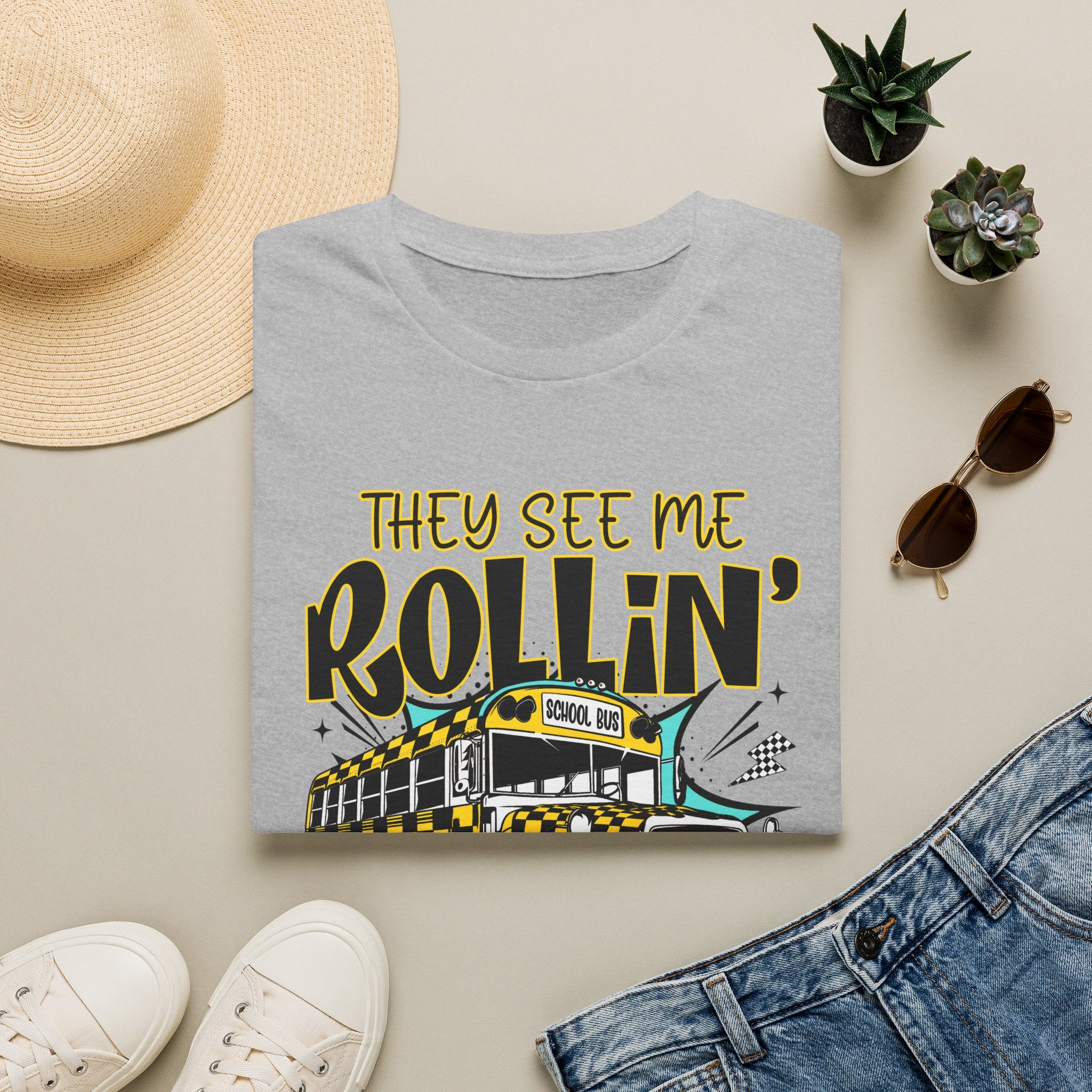 They See Me Rollin' School Bus T-Shirt