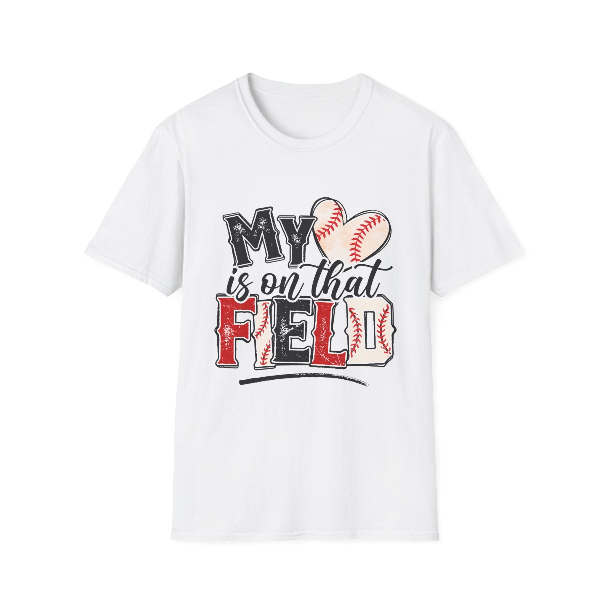 My Heart is on That Field  Baseball T-Shirt
