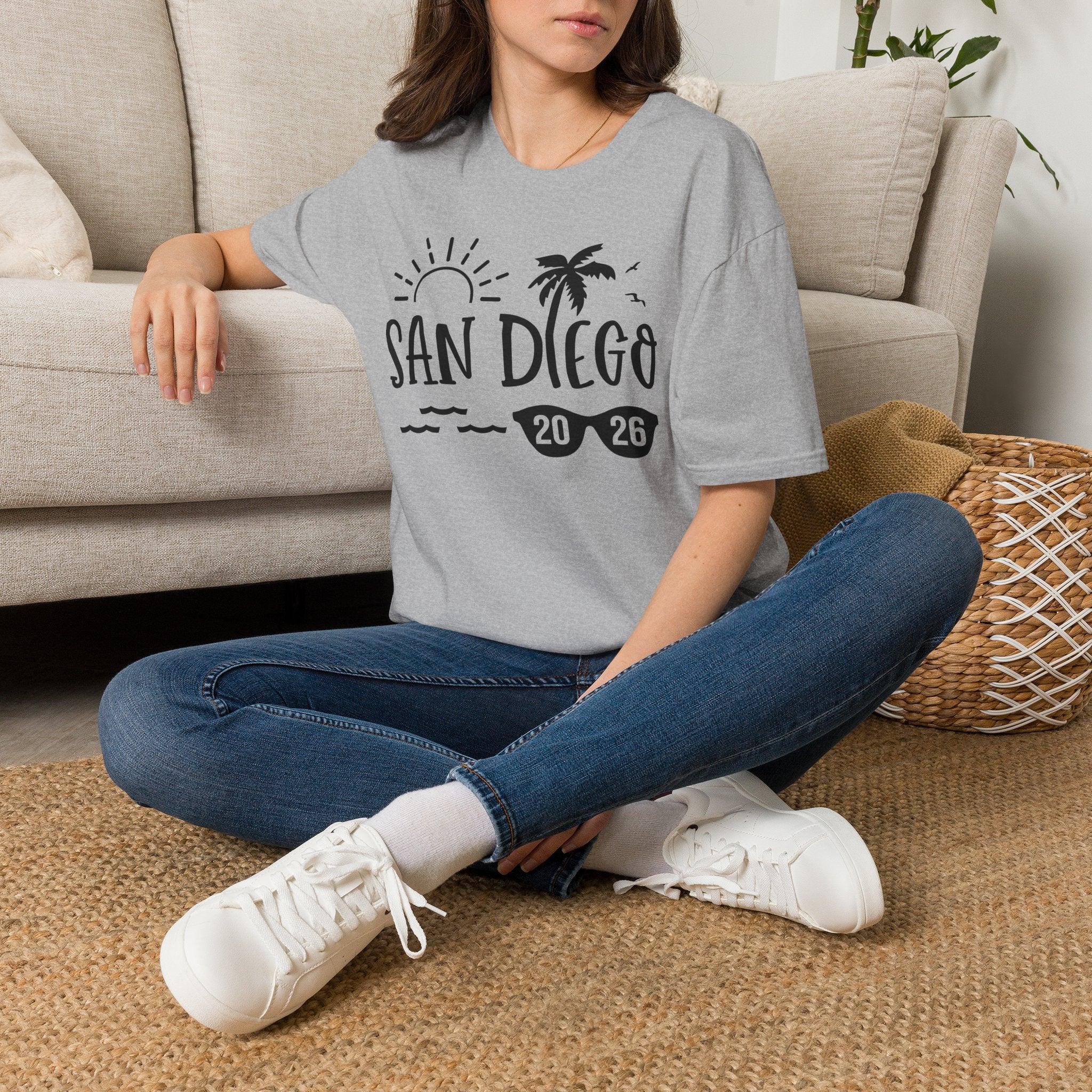 San Diego Palm Tree Sun T-Shirt