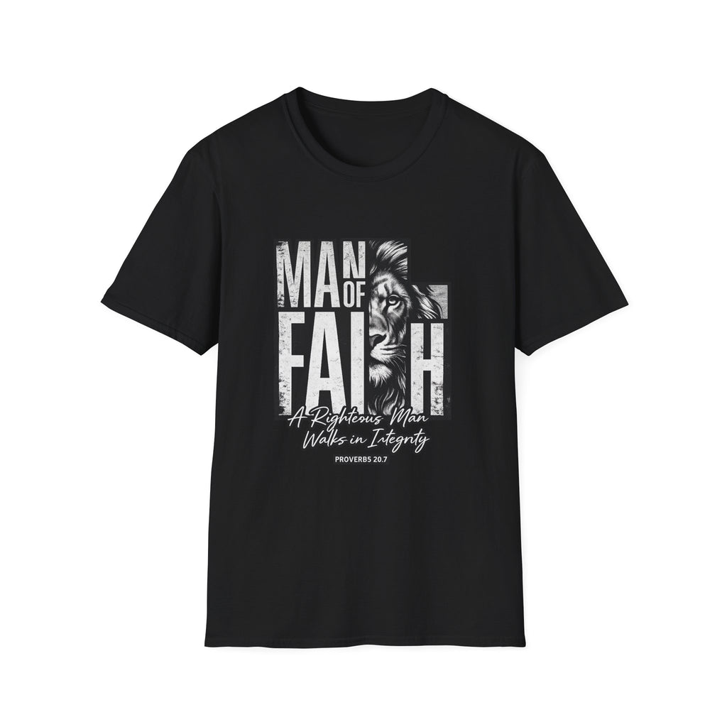 Man of Faith lion graphic T-Shirt
