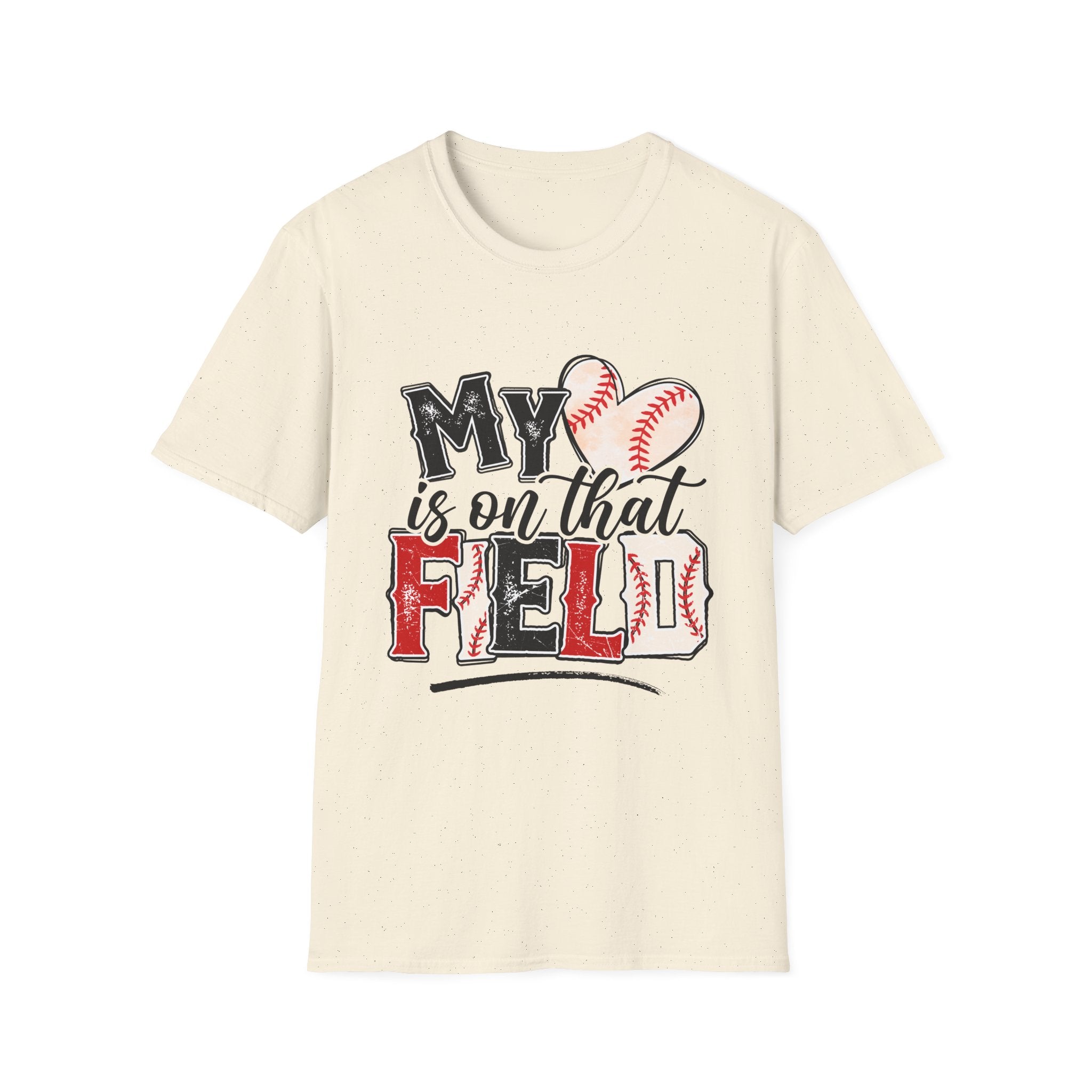 My Heart is on That Field  Baseball T-Shirt