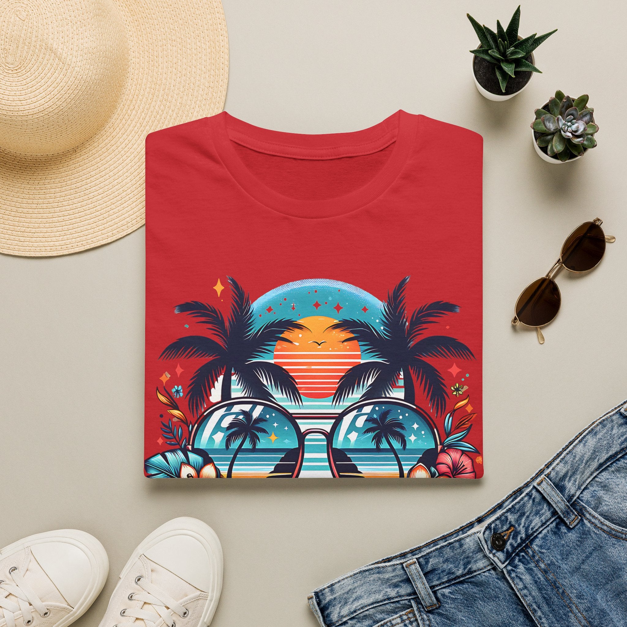 Tropical Sunset Family Vacation 2026 T-Shirt
