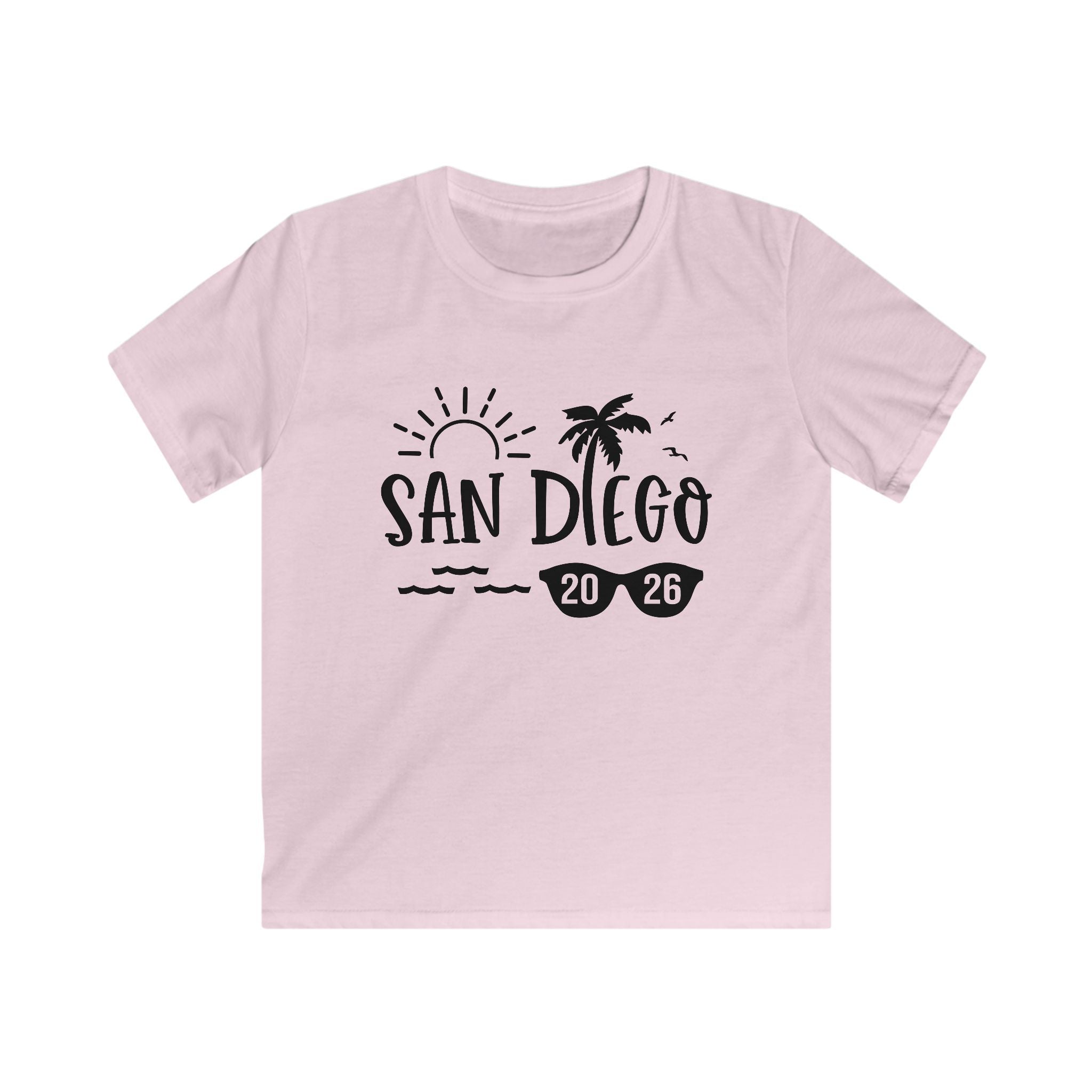 San Diego palm tree sun sunglasses 2026 Kids Tee