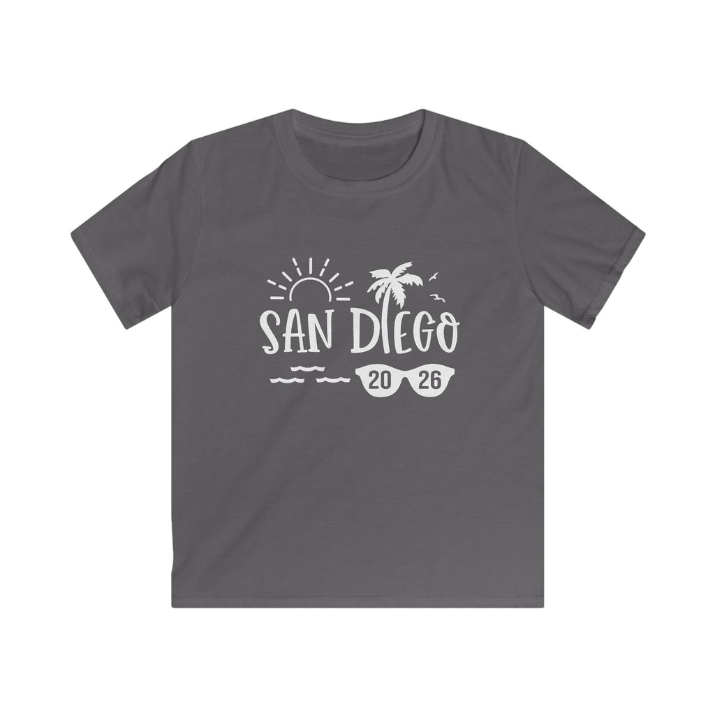 San Diego 2026 palm tree sun design Kids Tee