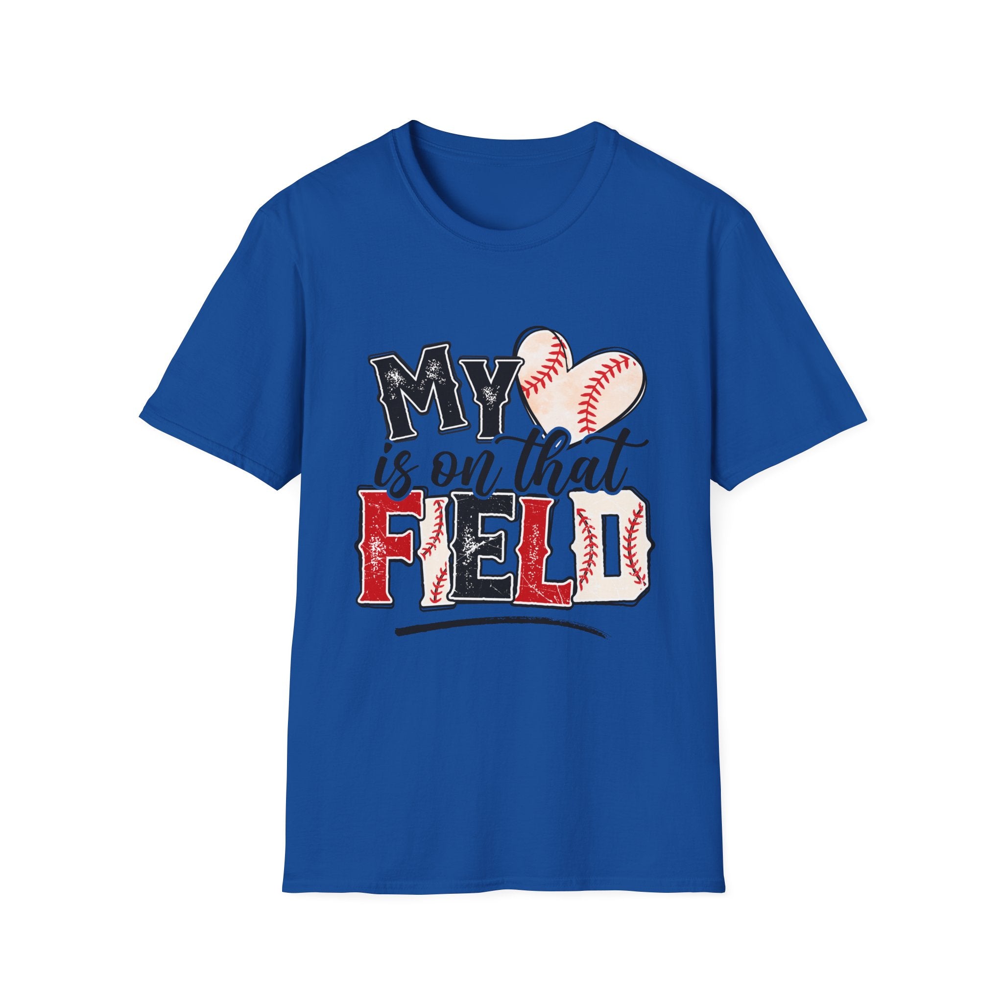 My Heart is on That Field  Baseball T-Shirt