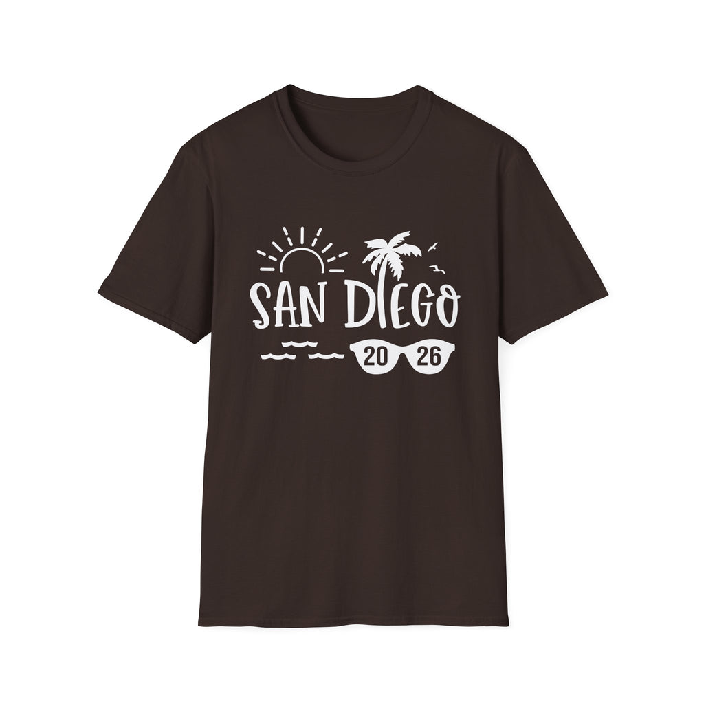 San Diego Palm Tree Beach T-Shirt