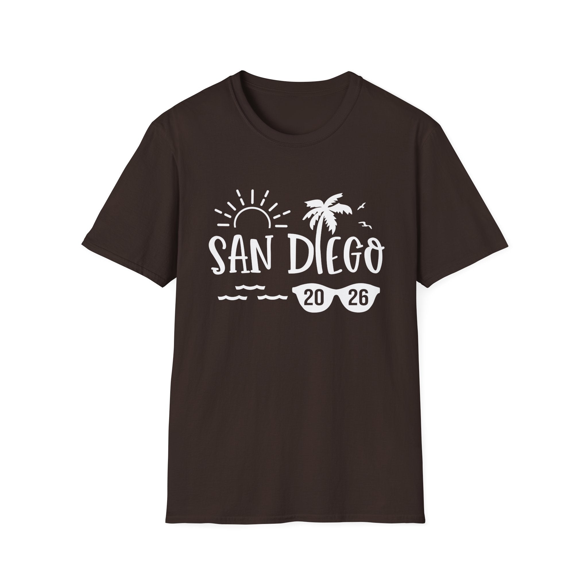 San Diego Palm Tree Beach T-Shirt