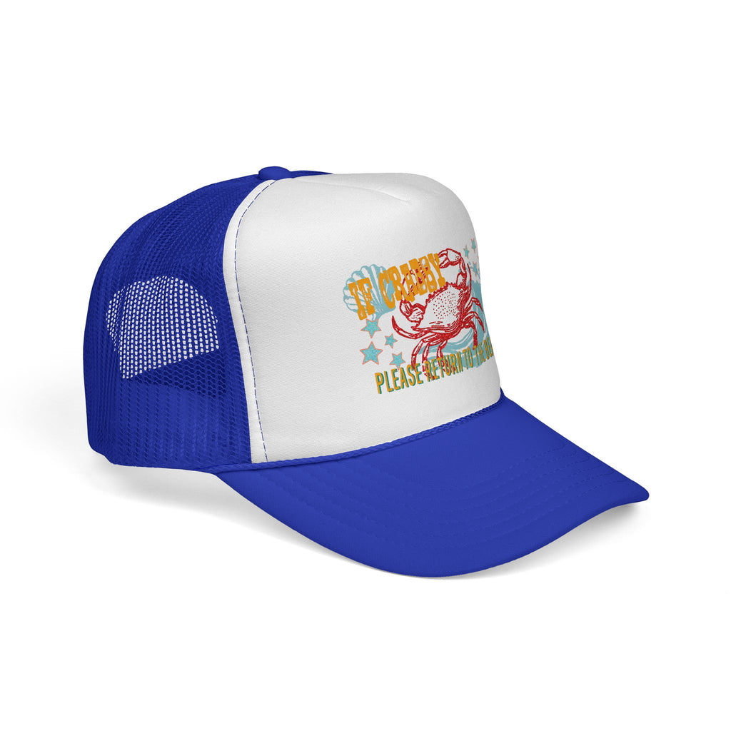 If Crabby Please Return to Beach Trucker Mesh Hat