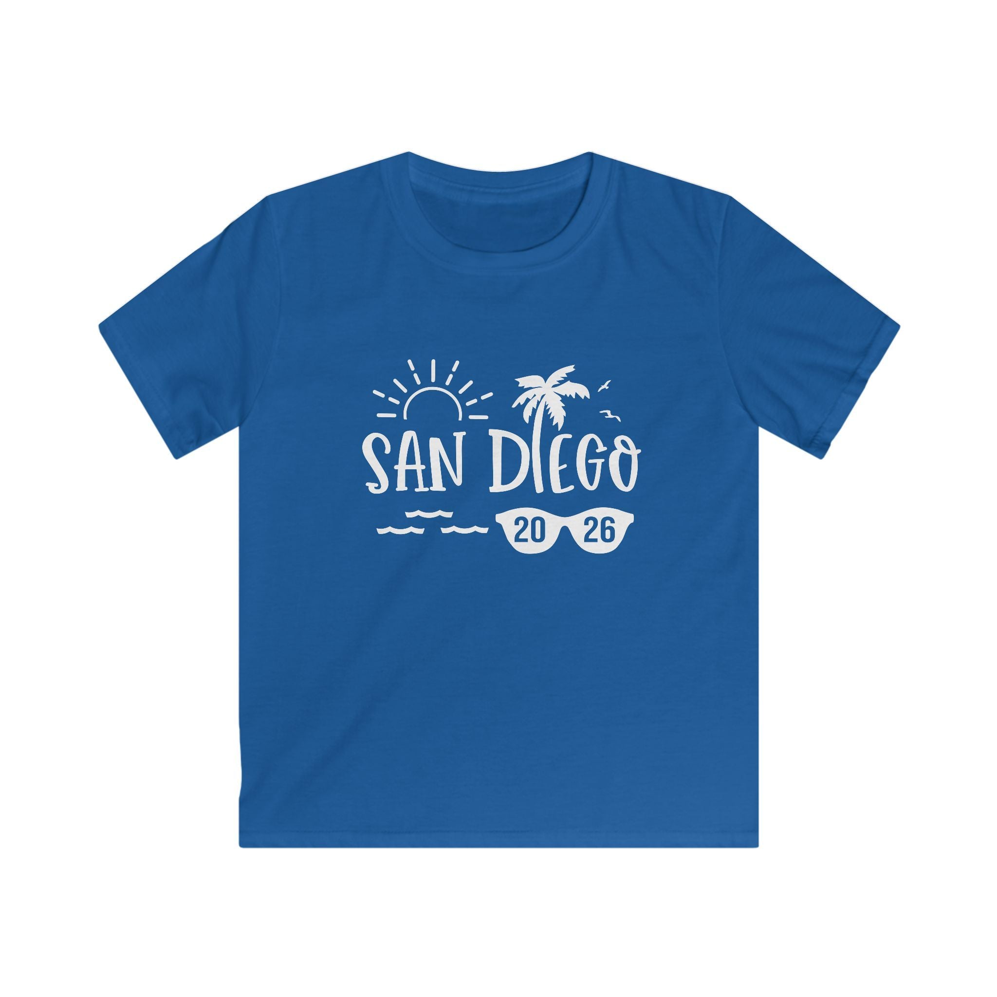 San Diego 2026 palm tree sun design Kids Tee