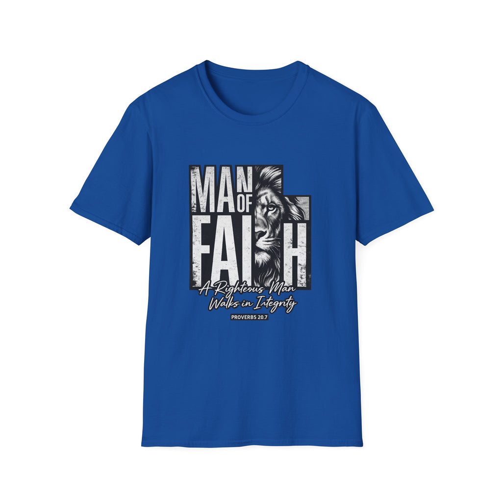 Man of Faith lion graphic T-Shirt