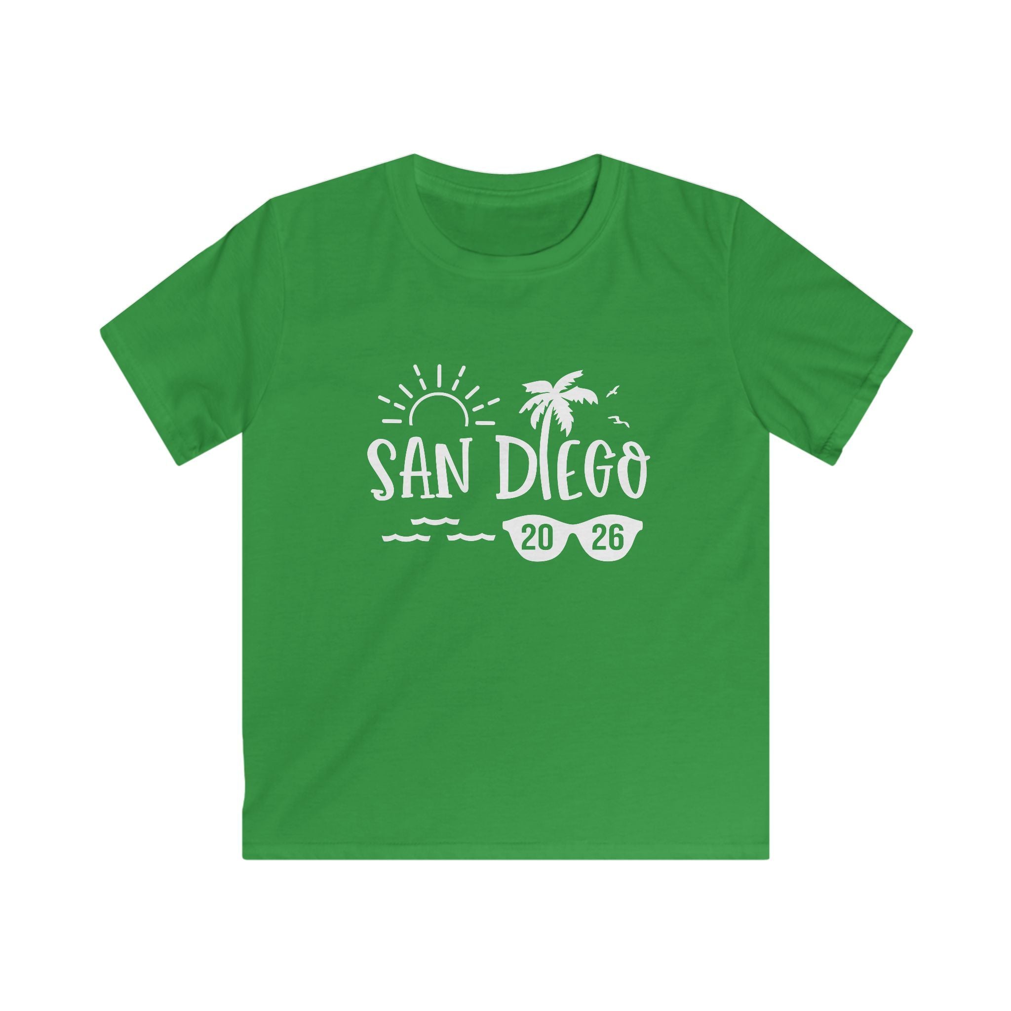San Diego 2026 palm tree sun design Kids Tee