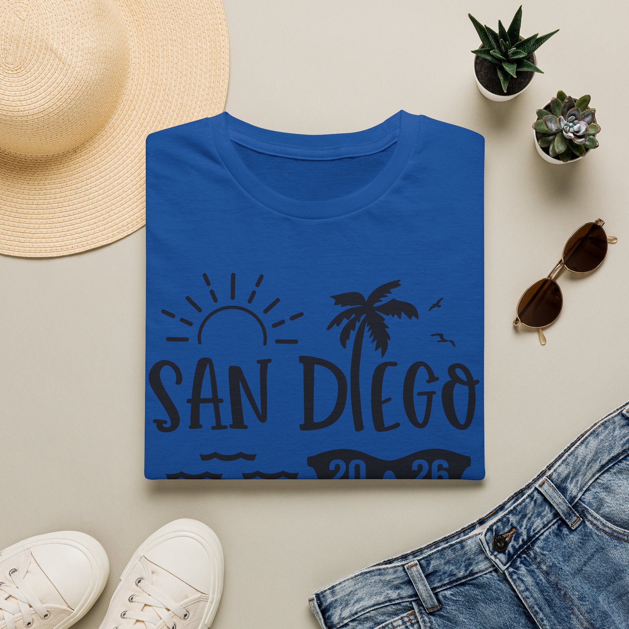 San Diego Palm Tree Sun T-Shirt