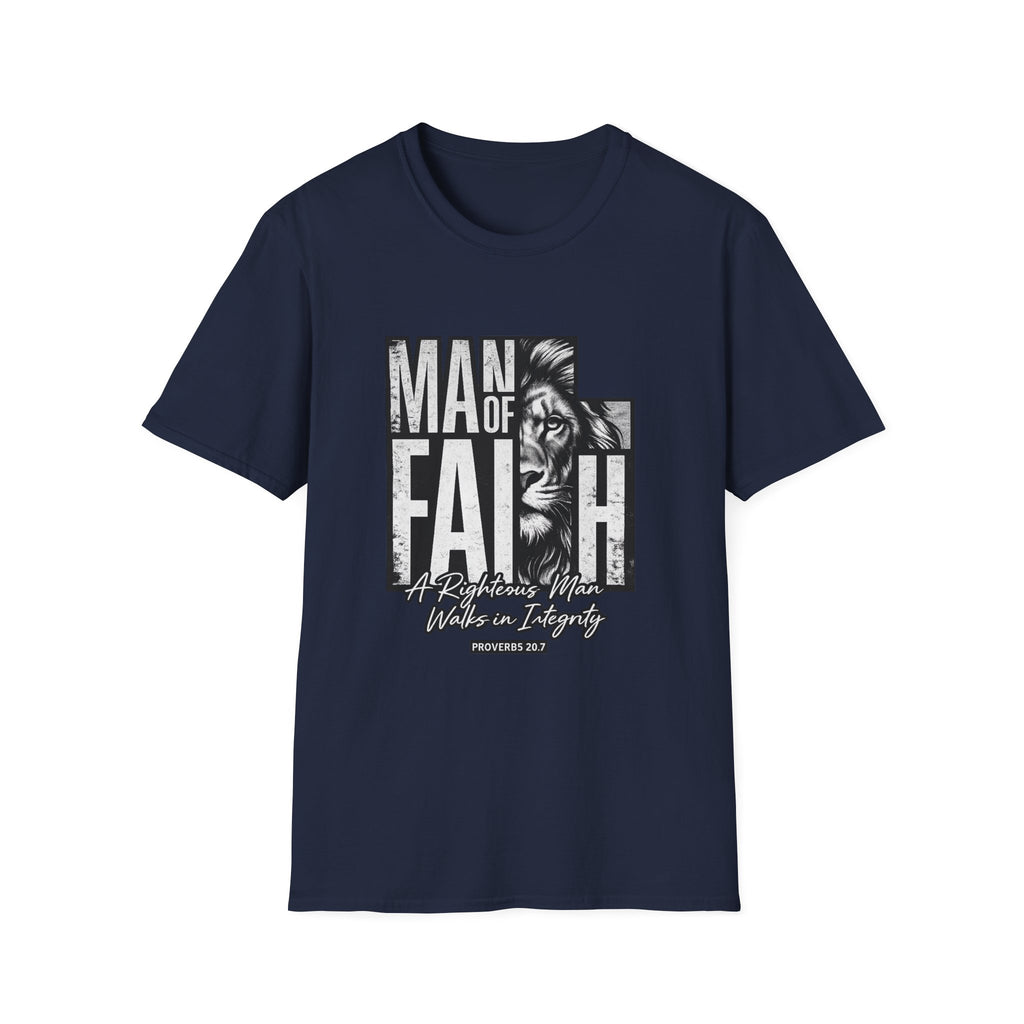 Man of Faith lion graphic T-Shirt