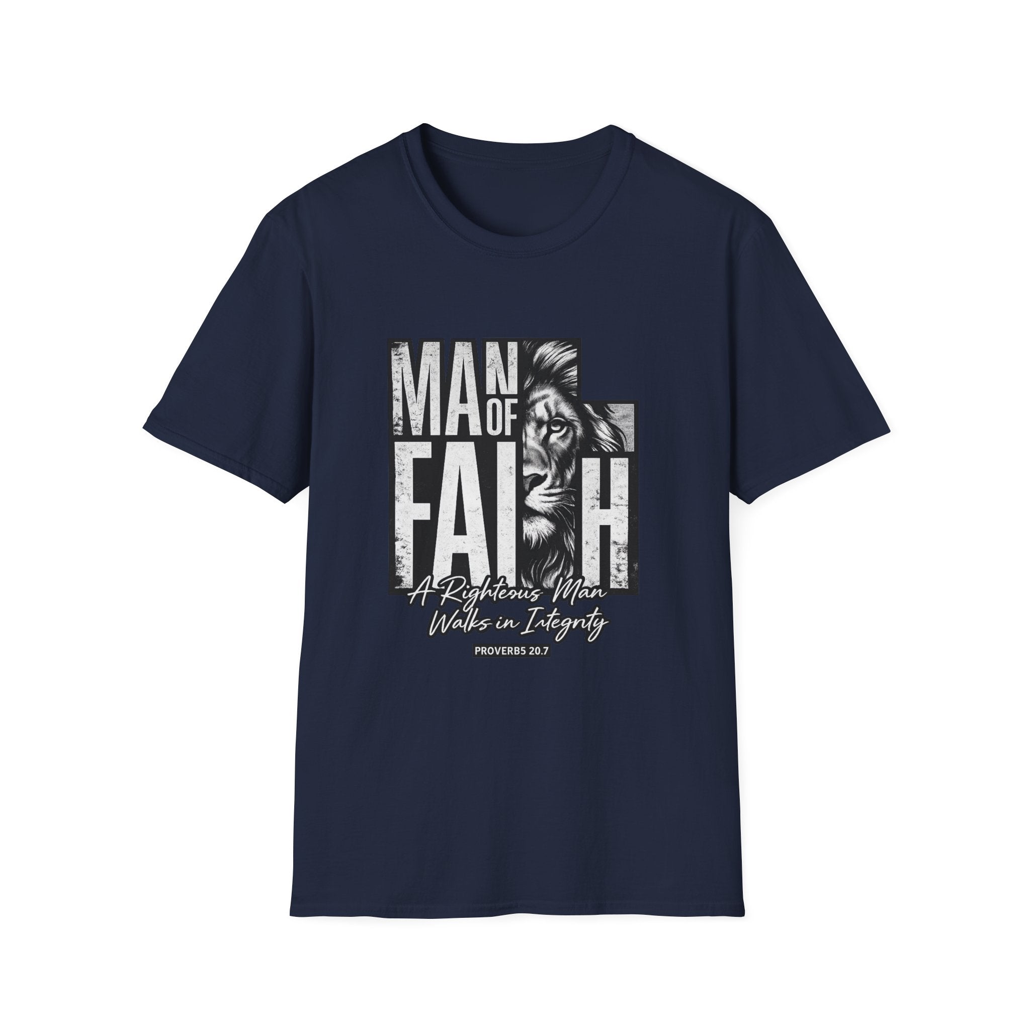 Man of Faith lion graphic T-Shirt